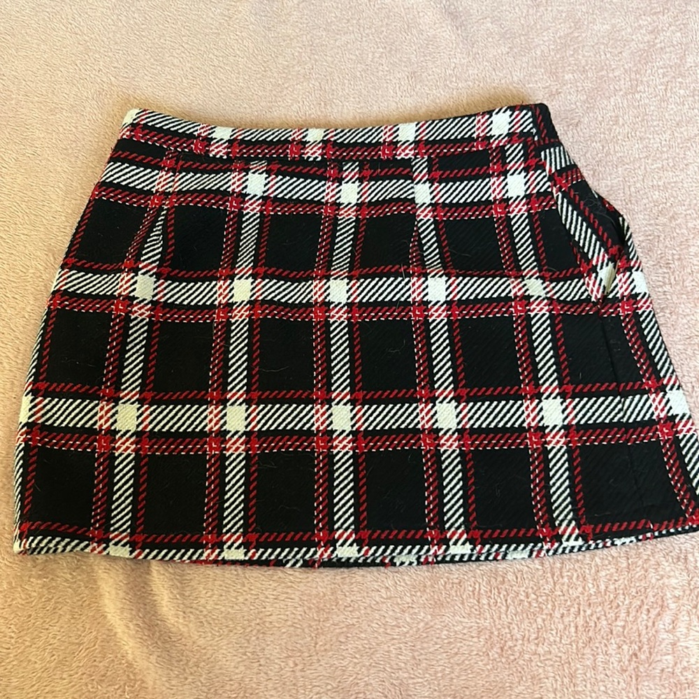 Plad mini skirt